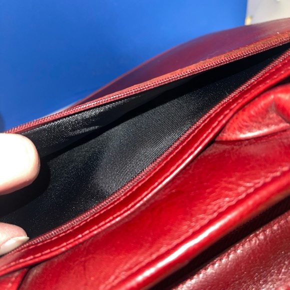 Franklin Covey Burgundy Leather Satchel - Picture 11 of 16